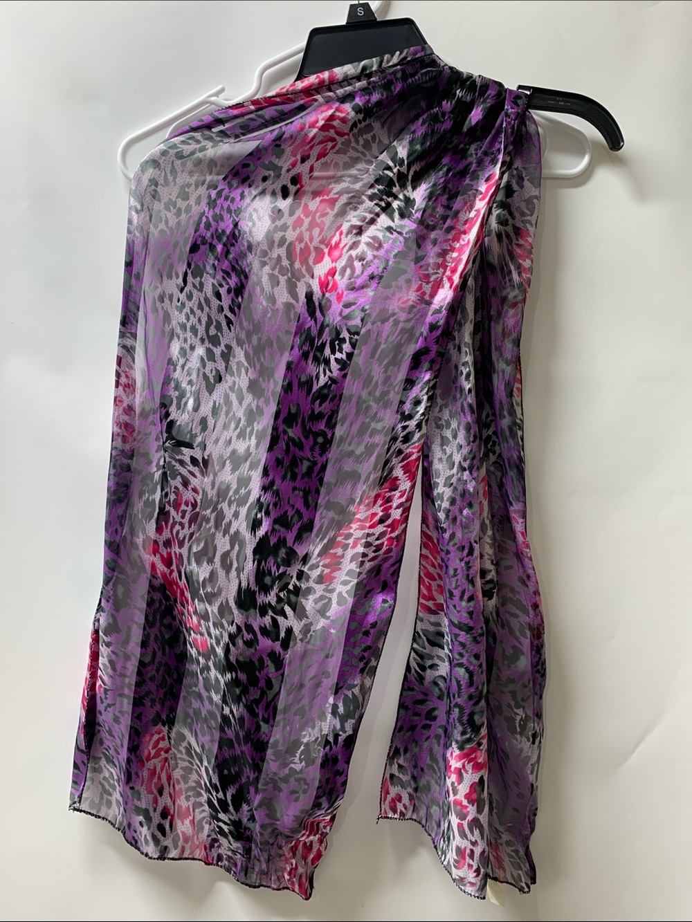 Lightweight Purple Animal Print Scarf - Women Accessories
